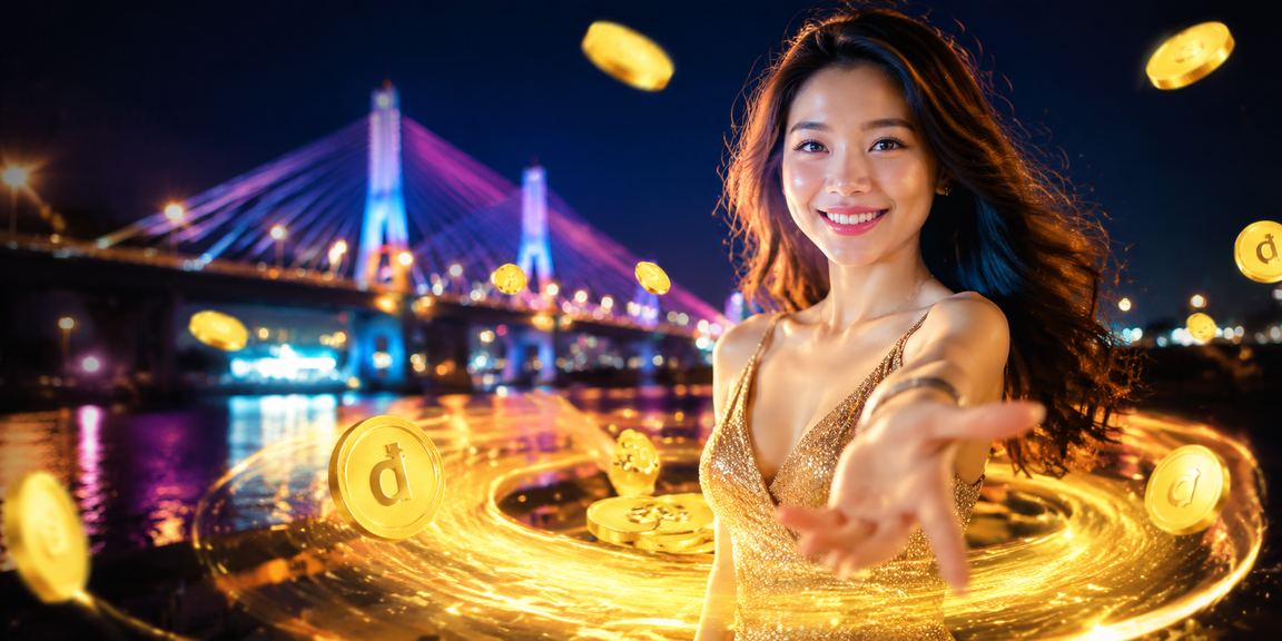 Cảnh đêm Cần Thơ với ánh đèn neon rực rỡ, biểu tượng cho không khí casino và cá cược trực tuyến